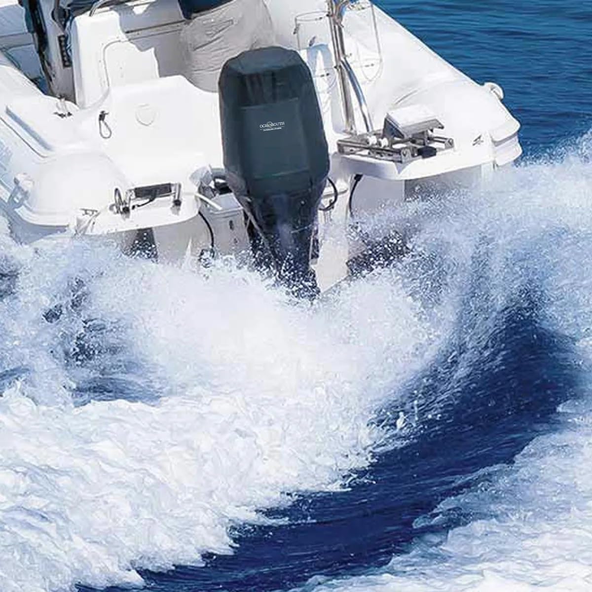 Oceansouth Coperture ventilate su misura per motore fuoribordo Suzuki (bianco, DF250AP,DF300AP V6 4.0L (dal 2012 al 2024))