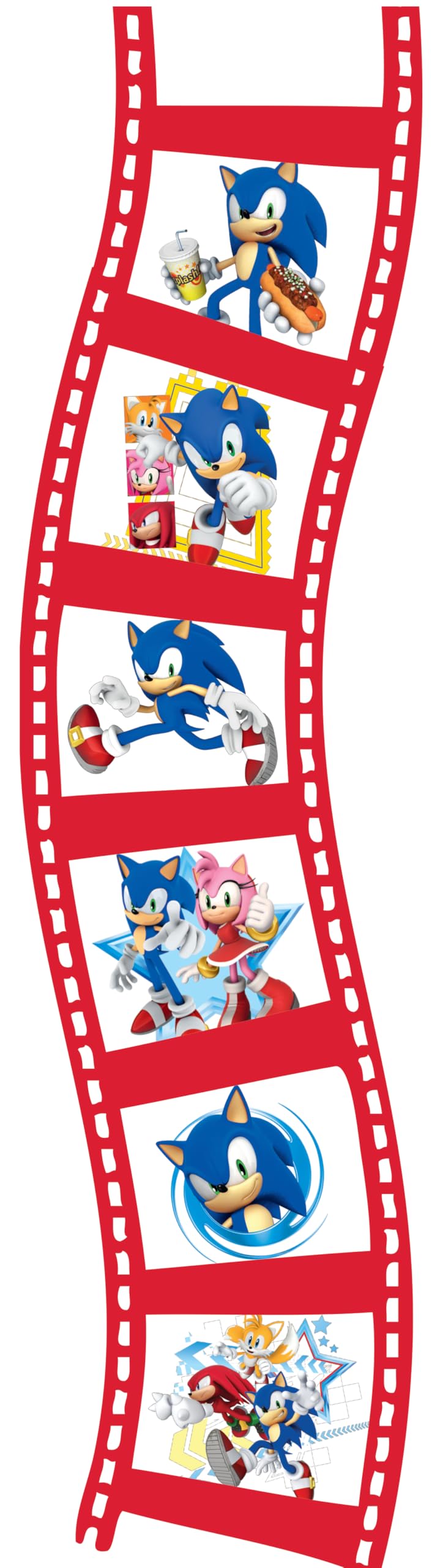 Lexibook LTC050SN Sega Sonic The Hedgehog, Projektor Opowieści i Latarka, Projekty 24 Obrazy ze Świata 3 Dyski, Czerwony, Niebieski