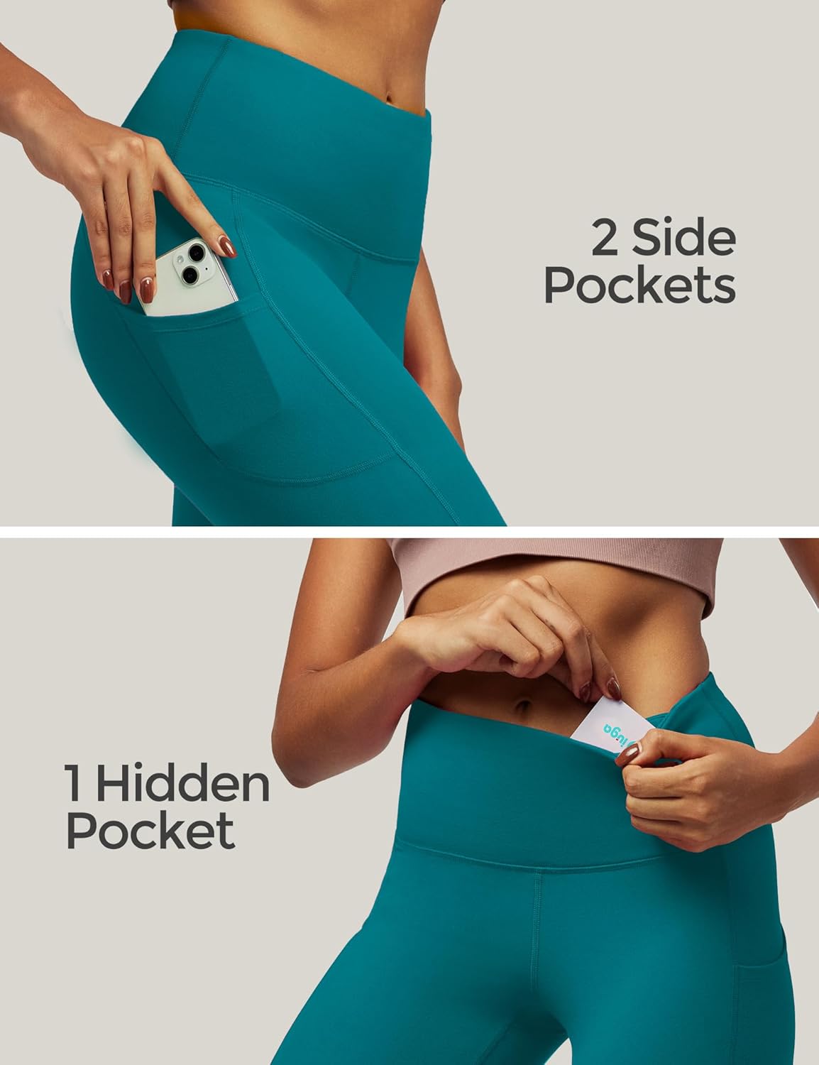 IUGA Yoga Leggings Dark Teal - Image 4