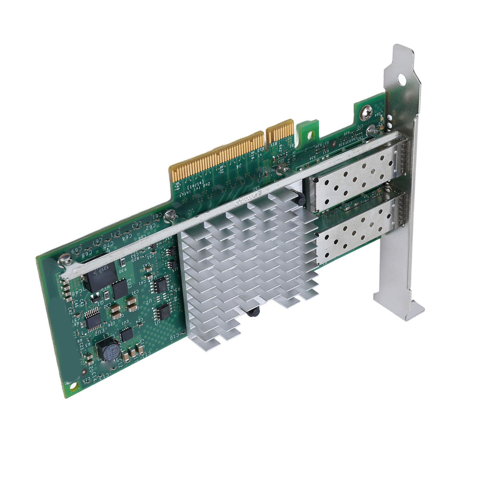 Ejoyous Scheda di Rete SFP+ da 10 Gbps, Adattatore Ethernet PCB PCIe X8 10 Gbps con Chip 82599 a Doppia Porta SFP+, Supporto Coda VT per Aggiornamento di Rete Server X520 DA2 per Sistemi in Fibra