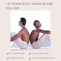 Vista 7 de Juego de 3 aceites corporales con fragancia unisex, almizcle blanco, sándalo, ámbar, concentrado, sin alcohol, roll-on