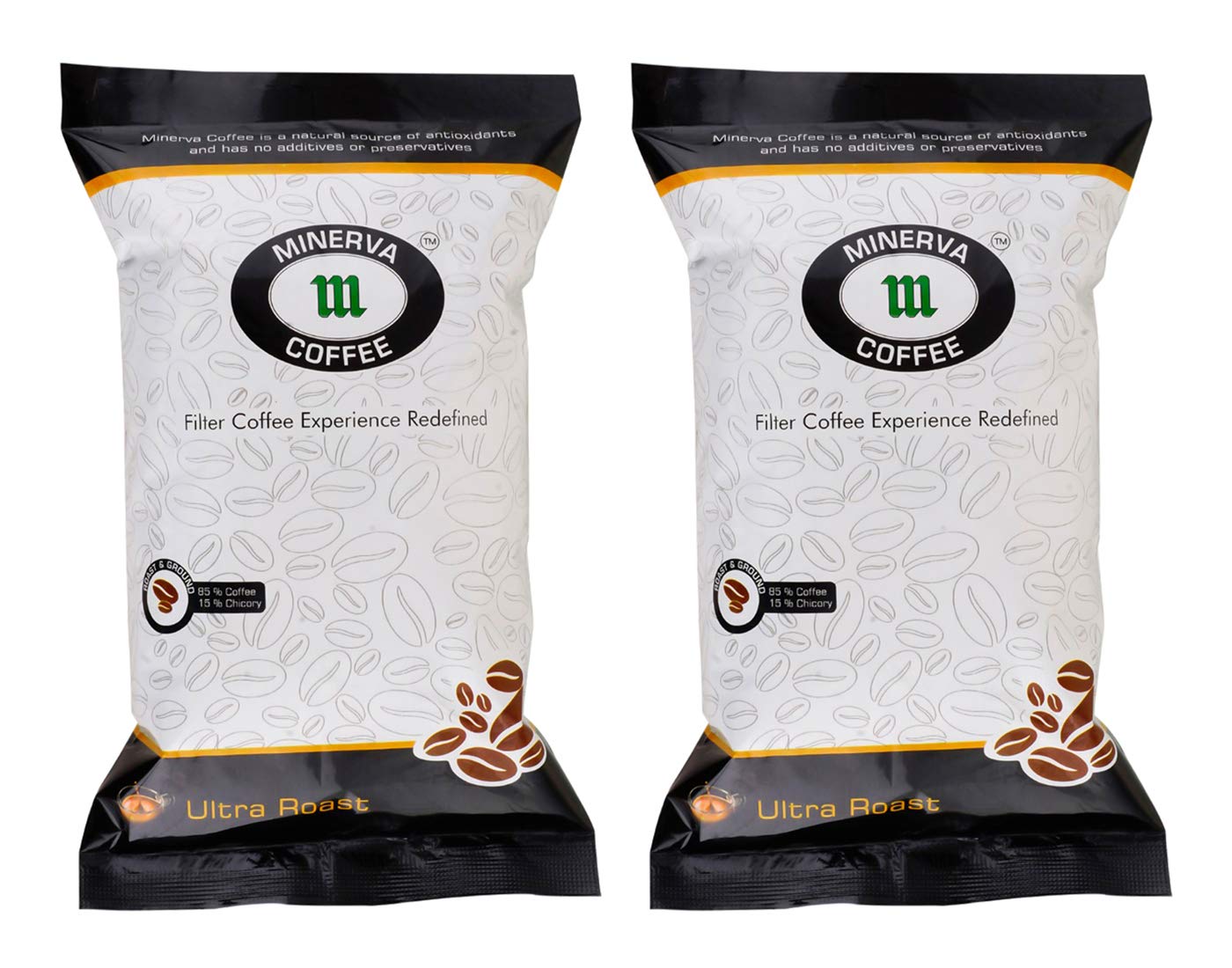 Minerva Coffee Premium Ultra Roast Filter Coffee 400 Grams (Pack of 2)