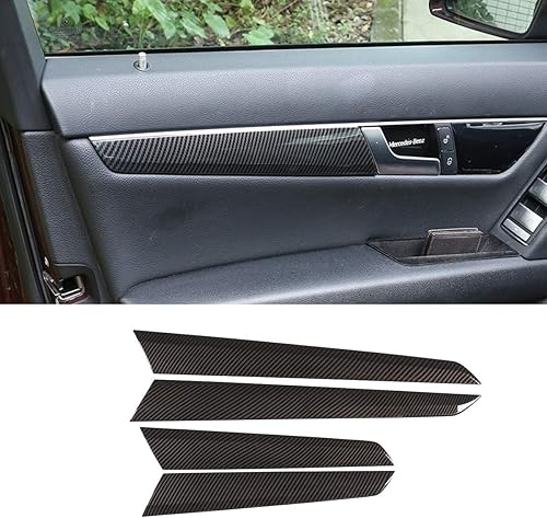 Miniatura 1 de CHEYA Cubierta del panel de la decoración de la puerta del interior del coche del ABS para Mercedes Benz Clase C W204 2008-2014 Auto Accessorie