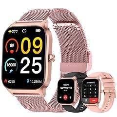 Smart Watch for Women Fitness Tracker Rose Gold Bluetooth Make Answer Call Digital Mens watches Waterproof Run Smartwatch