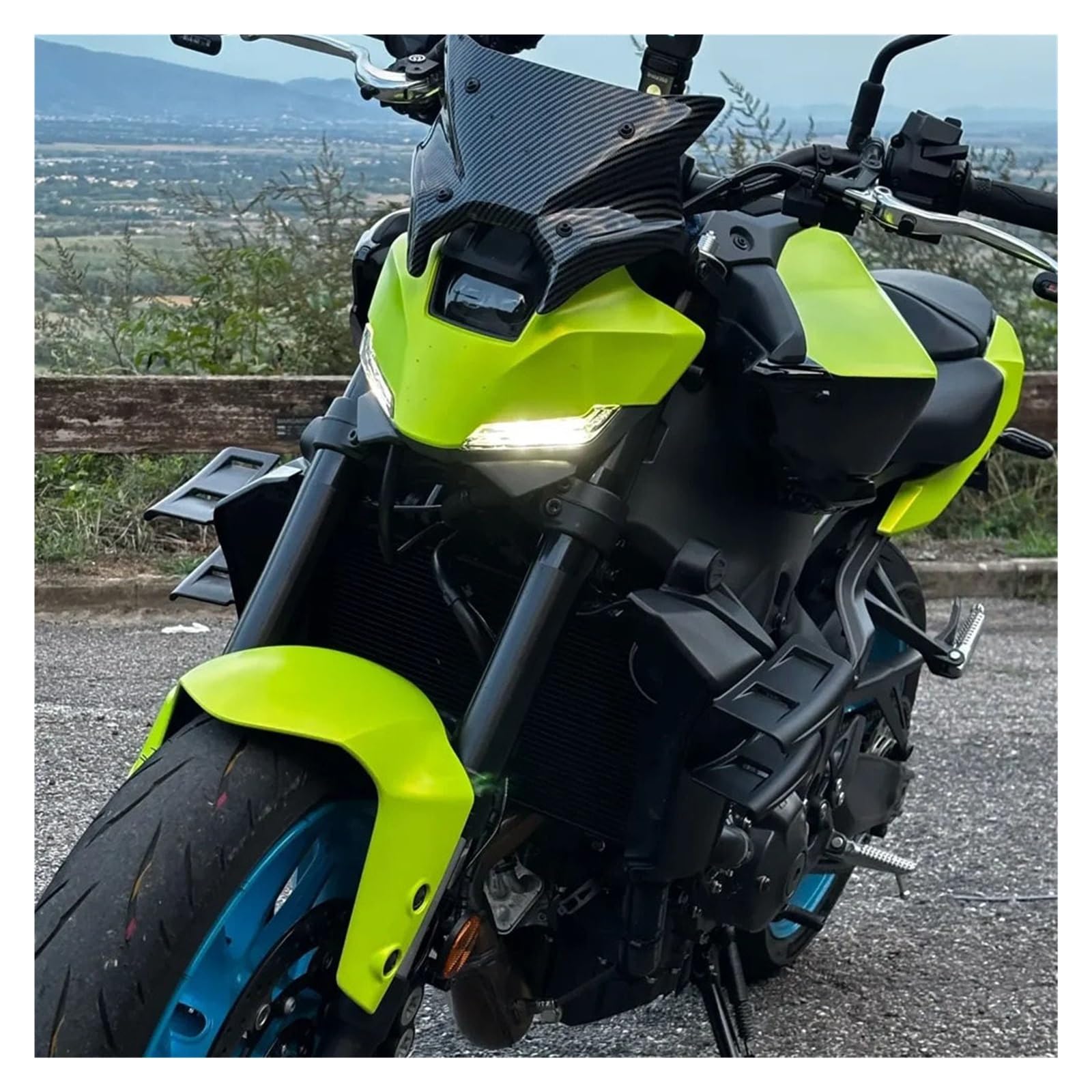 Set spoiler for ala laterale sul fianco inferiore anteriore del motociclo | Compatible con MT-09 MT-09 SP 2024-2026, spoiler aerodinamici multipli, aumentano la deportanza ed estetica grintos