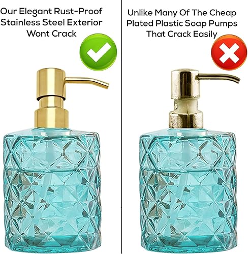 Miniatura 3 de Bomba dispensadora de jabón dorado de repuesto  304 de acero inoxidable 304 dispensador de jabón líquido y loción bombas de repuesto para botellas