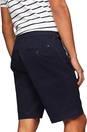 TOMMY HILFIGER Men's Regular Fit 9 Tommy Short, Navy, 35