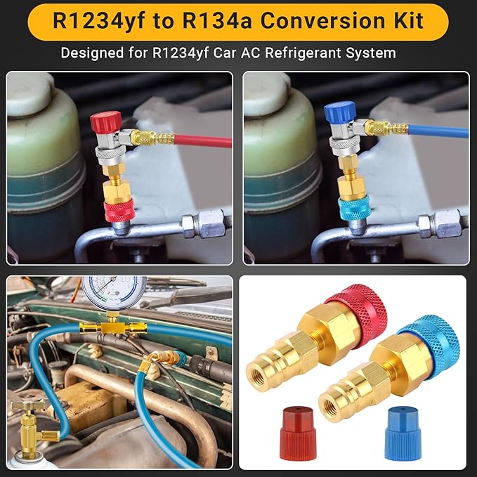 Adaptador Wayona R1234yf a R134a, Conector de Conversión miniatura 3