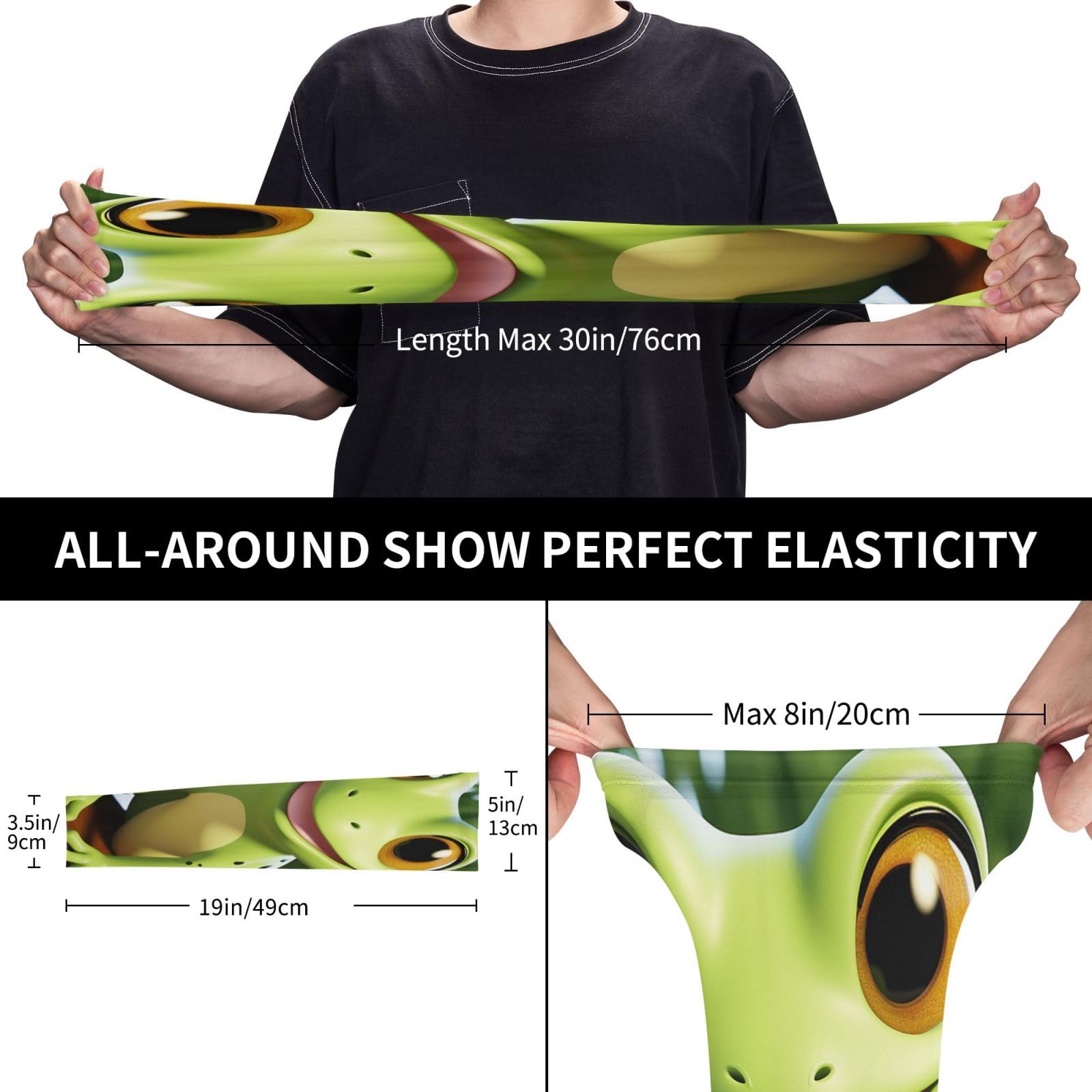 VTCTOASY Arm Sleeves for Men Women UV Sun Protection Sleeves cute frog Arm Sleeve Cooling Tattoo Cover