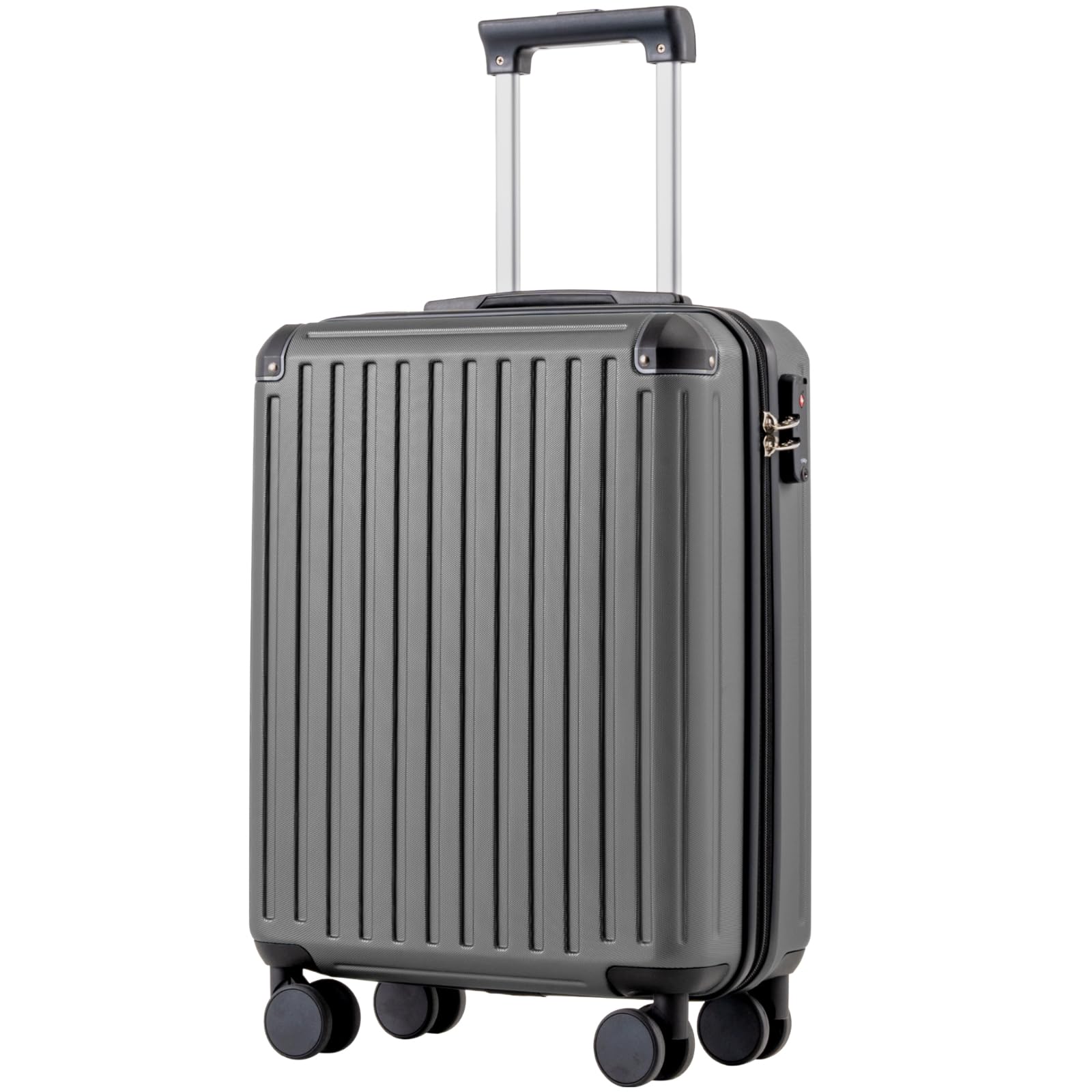 COOLIFE Kabinenkoffer 55X35X20cm für Ryanair Flugzeug Handgepäck Kabinengepäck Hartschalenkoffer mit TSA-Schloss und 4 Zwillingsrollen 2 Jahre Garantie