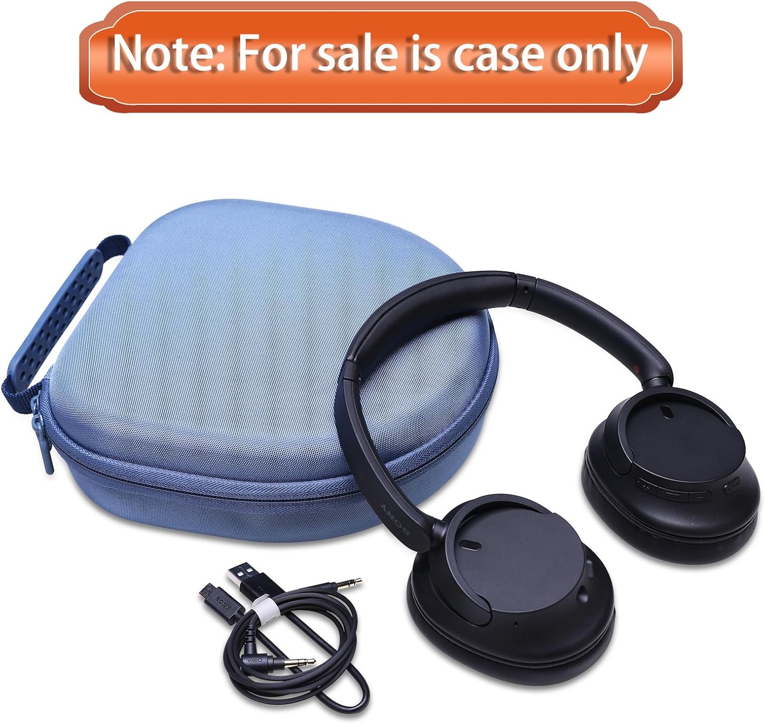LTGEM Case Compatible with Sony WH-CH720N / WH-CH520 / WHCH710N / WH-CH510 Noise Canceling Wireless Headphones Bluetooth Over The Ear Headset, Blue - Image 9