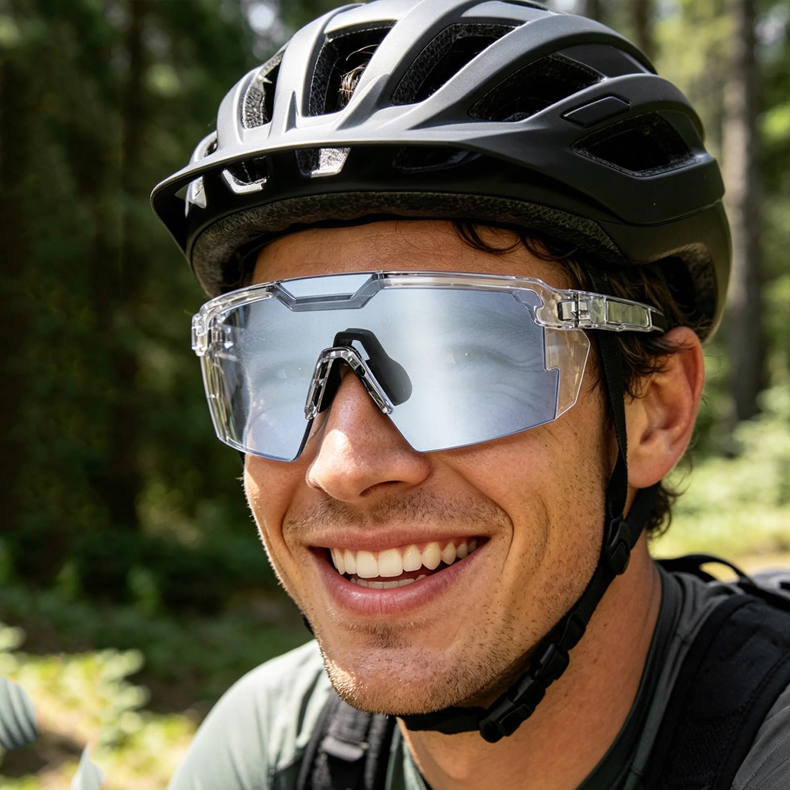 Gafas de sol polarizadas fotocromáticas UV400, lentes de policarbonato resistentes a los impactos para deportes al aire libre y protección del trabajo, gafas duraderas