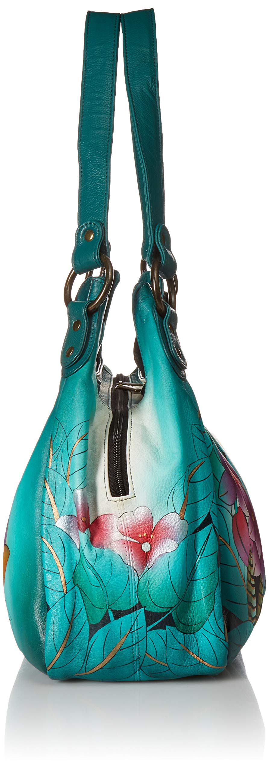 Anna by Anuschka womens Hobo Ruched Handbag