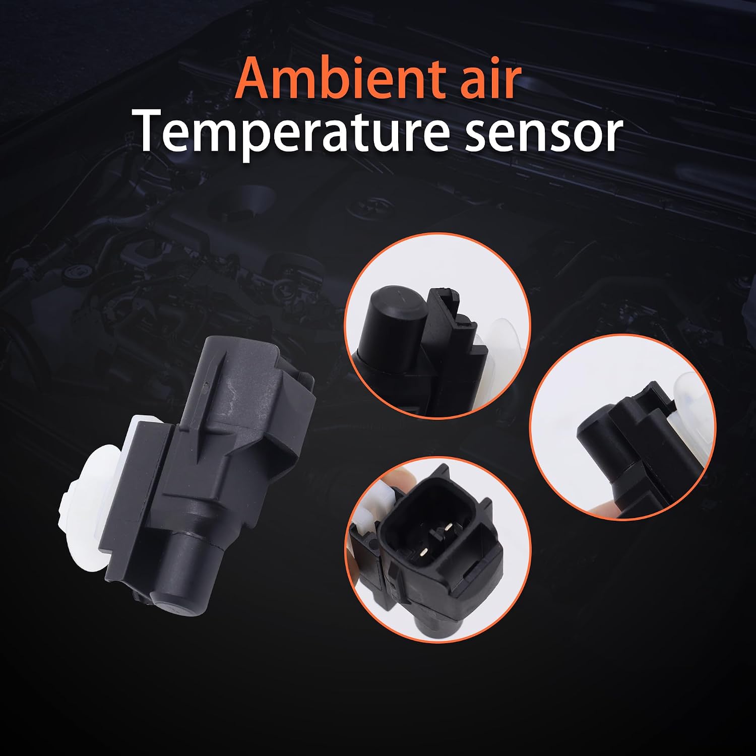 Ambient Air Temperature Sensor Compatible with Toyota Camry, RAV4, Corolla, Prius & Cadillac Chrysler Dodge Jaguar Land Rover Mitsubishi Lexus Scion Subaru Suzuki Repalce# 8879022131 8862532171