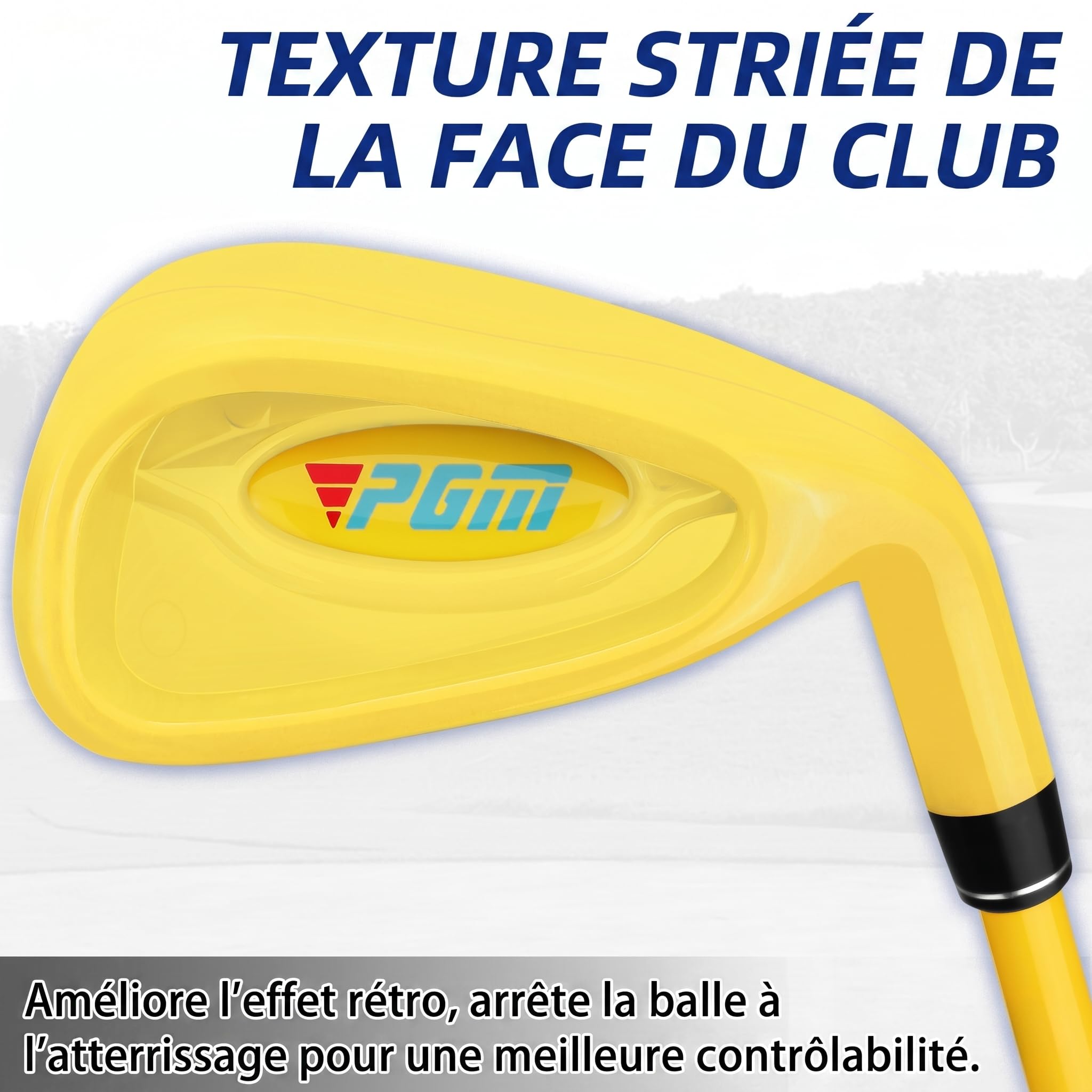 PGM Ensemble de Clubs de Golf pour Enfants – Peut Frapper de Vraies Balles – Comprend Bois, Fer, Putter, 3 Balles et Sac – Idéal pour Débutants Garçons et Filles