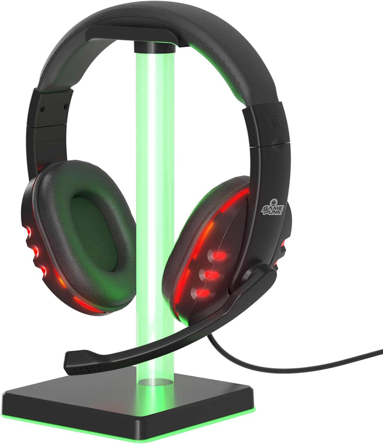 GAME PUNK Wired LED Gaming Headset with Microphone and LED