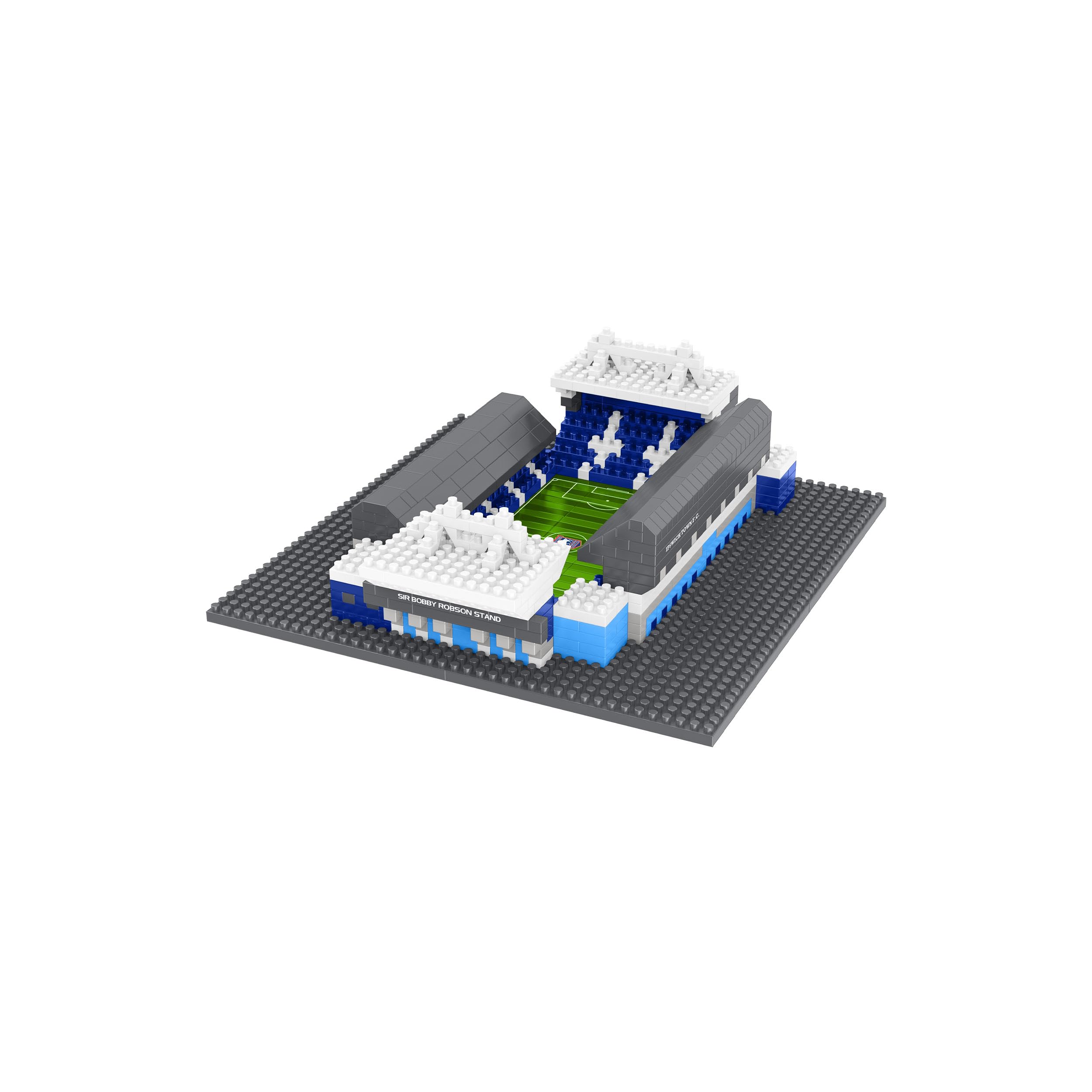 FOCO Officially Licensed Ipswich Town FC Portman Road 3D Bricks Mini BRXLZ Football Stadium Construction Set - Premier League Model - 863 Pieces - Ages 12+ - Sports Merchandise