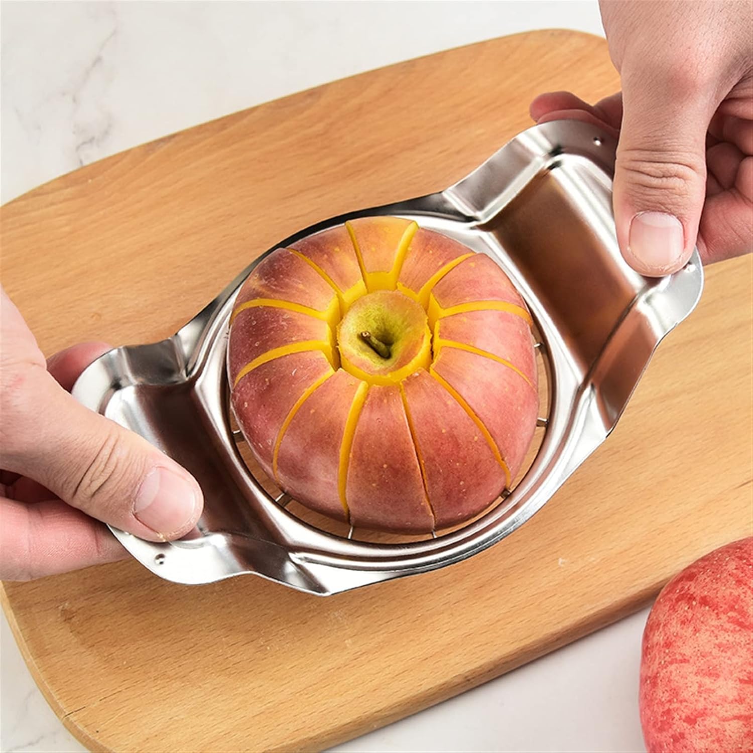 Mandolines 8/12 Equal Parts Stainless Steel Apple Divider Fruit Slicer Cored Kitchen Gadgets Tools Accessories(8 Equal Parts)