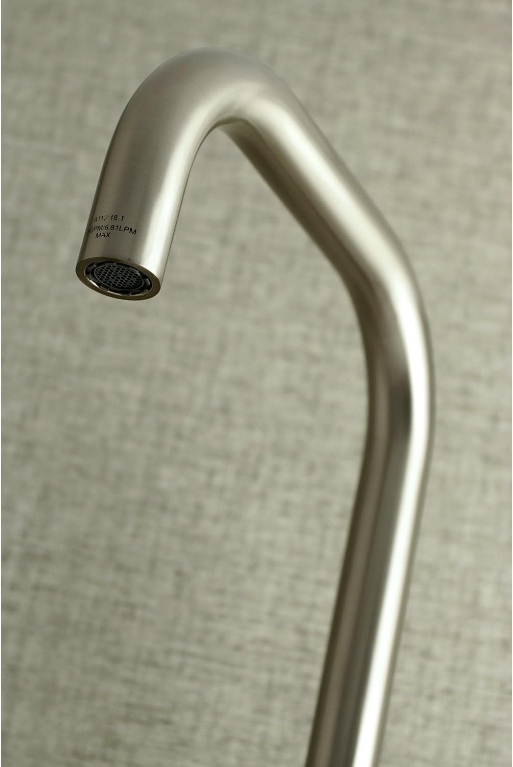 Flash Deals - 60% OFF Kingston Brass KS413SN Concord Wall Mount Kitchen Faucet, 6-11/16 in Spout Reach, Brushed Nickel