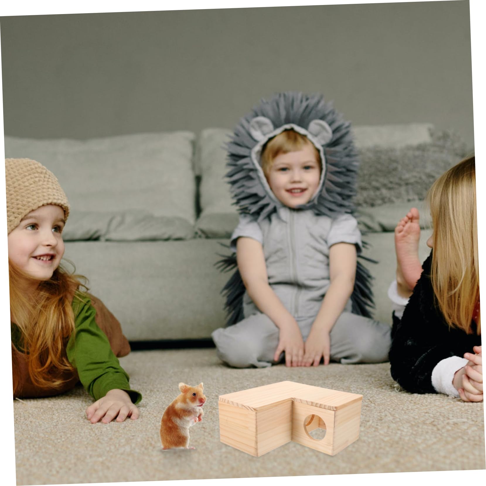 SUPVOX Maison pour Hamster Naturel Tunnel pour Hamster à Plusieurs Chambres Maison pour Rat