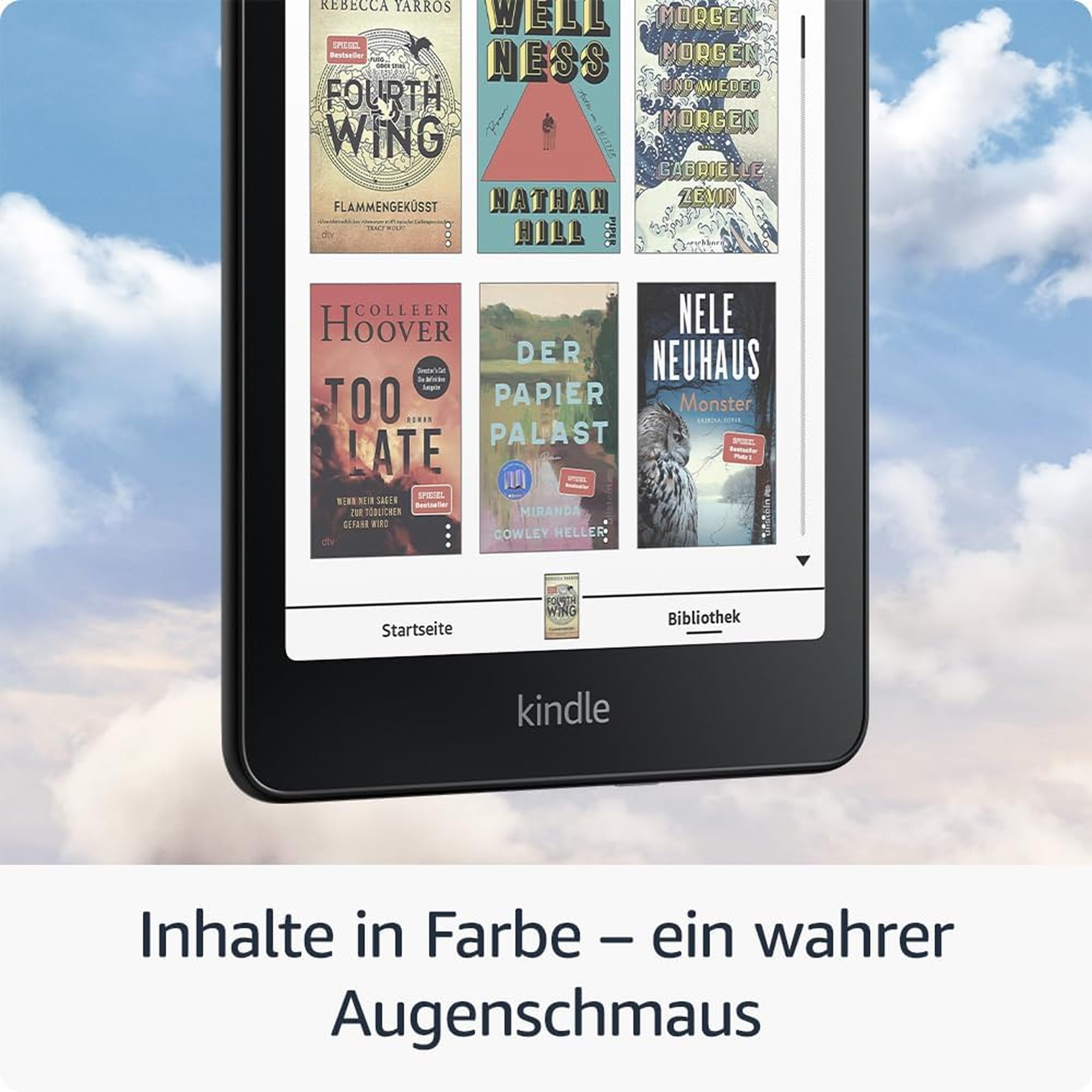 Kindle Colorsoft Signature Edition (32 GB) Mit jade transparenter Hülle und Kabelloses Ladedock