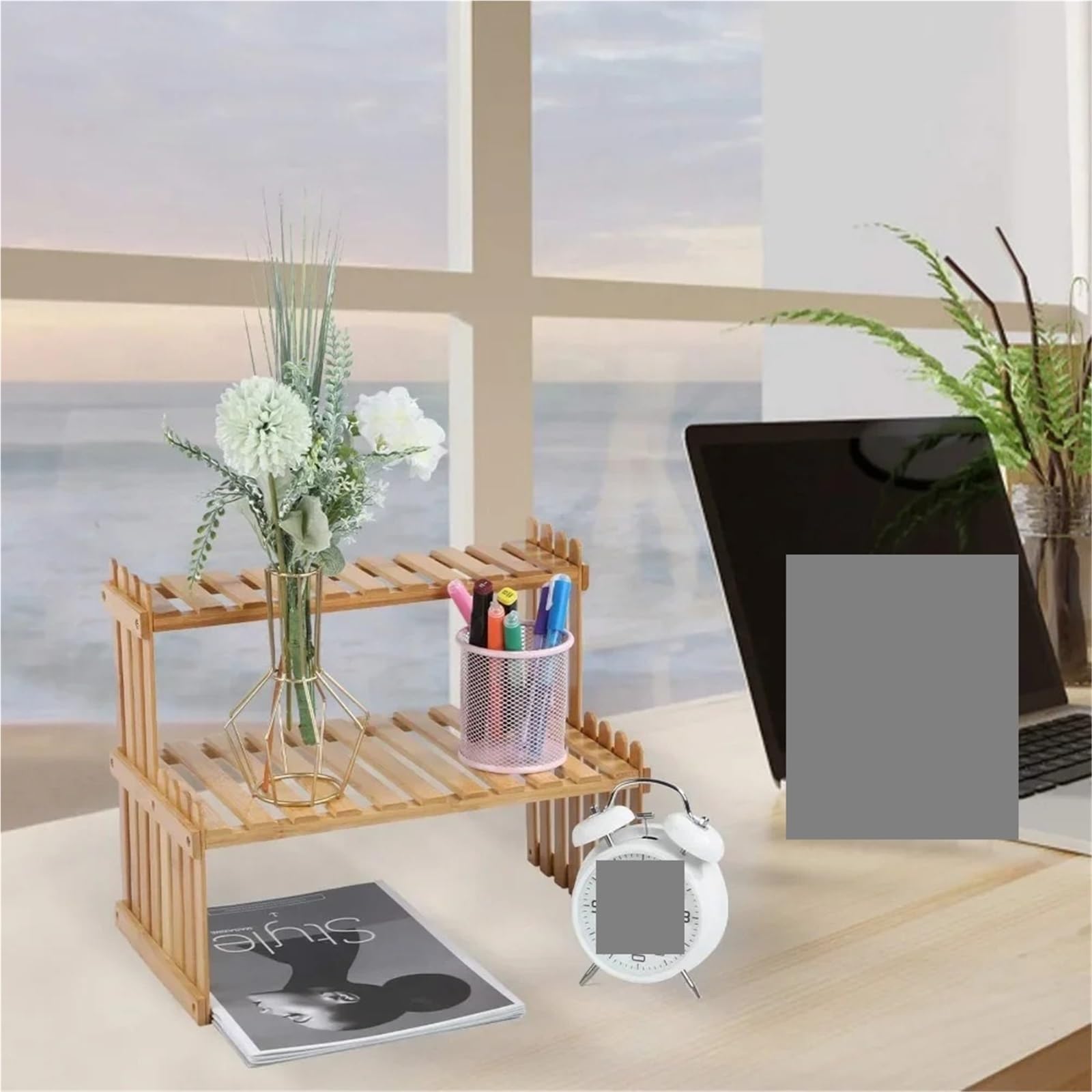 Librería De Sobremesa Estantería de escritorio for plantas de interior, estante for condimentos de cocina, estante de exhibición de escritorio, estantes de flores for balcón, mesa de té for oficina, s