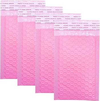 Small Bubble Mailers 3.5X5.9 Inch 12 Pack Pink
