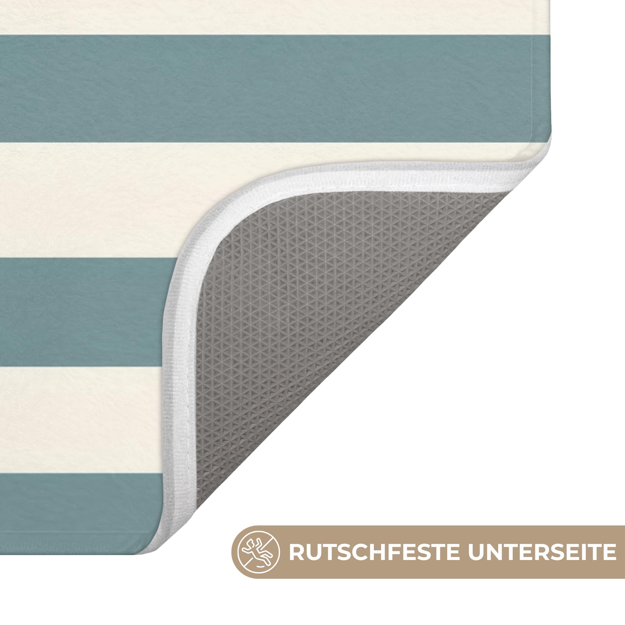 Badezimmerteppich Badematte rutschfest Bad Vorleger Gäste Deko