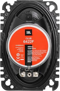 JBL Club 6422F - 4 X 6, Two-way Component Speaker System (No Grill), Black