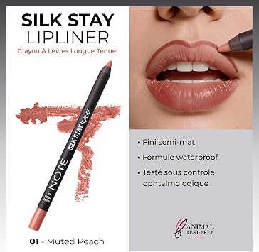 Note Cosmetics Silk Stay Lipliner Suya Dayanıklı İpeksi Dudak Kalemi - 01 Muted Peach