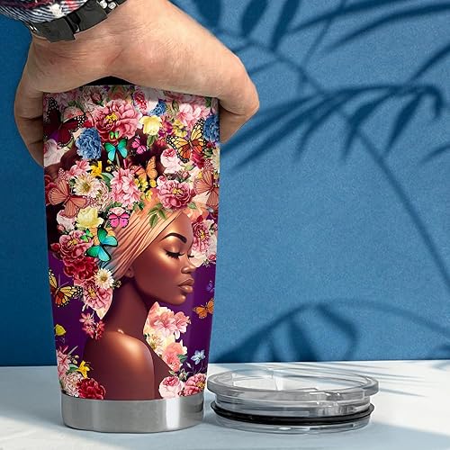 Vista 211 de SANDJEST Vaso inspirador de 20 onzas, regalo cristiano, regalos inspiradores para mujeres, vasos con aislamiento de acero inoxidable motivacional