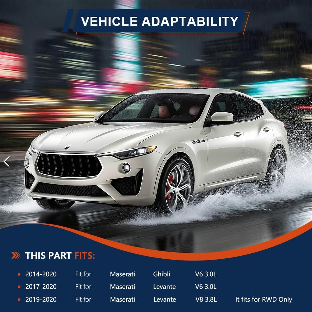 308716 Air conditioner A/C Compressor Compatible with Maserati Ghibli 3.0L 2014-2020 Levante 2017-2018 Levante 3.0L 3.8L 2019-2020 RWD