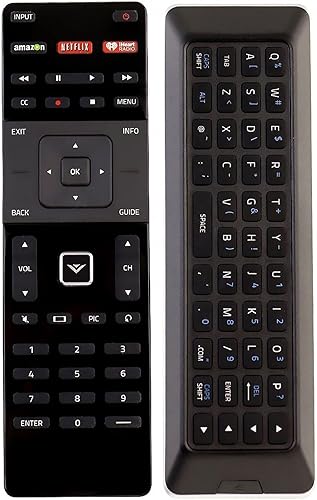 Teclado XRT500 QWERTY con luz trasera de repuesto remoto para VIZIO TV M43-C1 M49-C1 M50-C1 M55-C2 M60-C3 M65-C1 M70-C3 M75-C1 M80-C3 M322I-B1