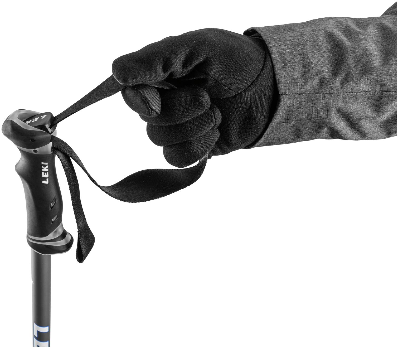 K2 Power Aluminum Ski Poles, Black, 46