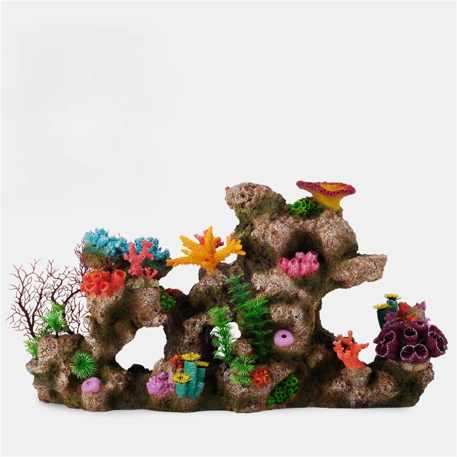 Aquarium Deko Salzwasseraquarium-Simulationskoralle Stein Aquascape Aquarium Gefälschte Koralle(13.5 * 7.5 * 8cm 2)