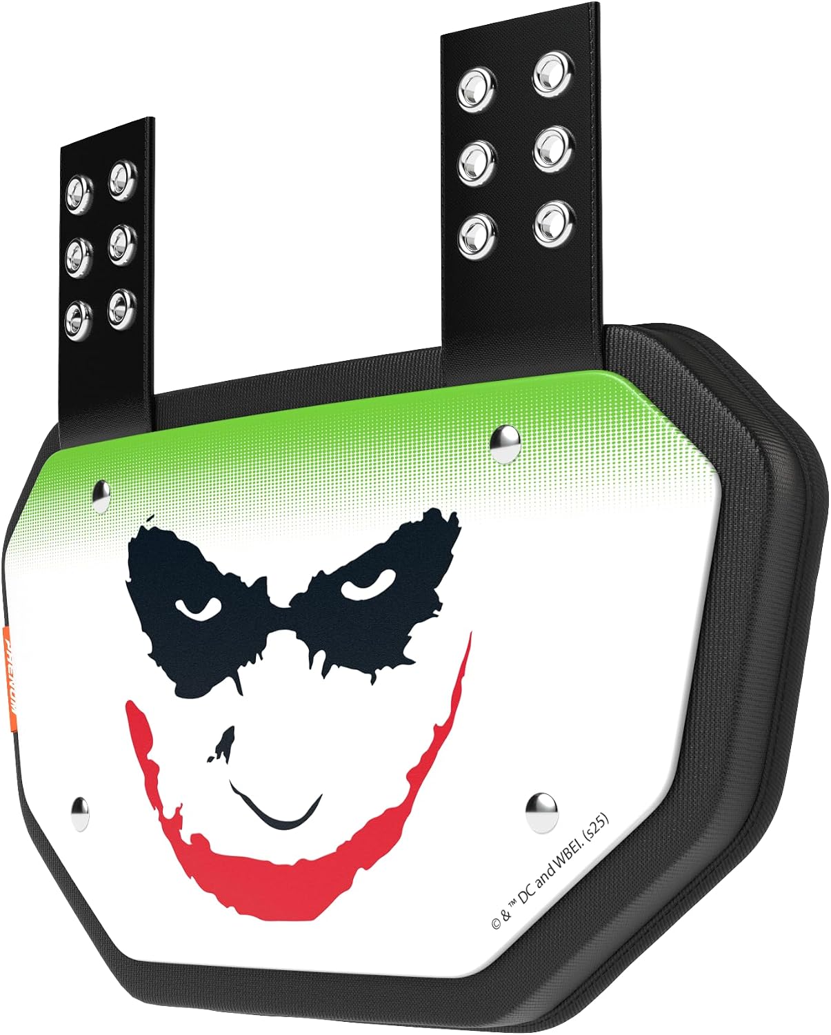Phenom Elite The Joker Football Back Plate – White | Lightweight Impact-Resistant Lower Back Protector for Shoulder Pads | Adult & Youth
