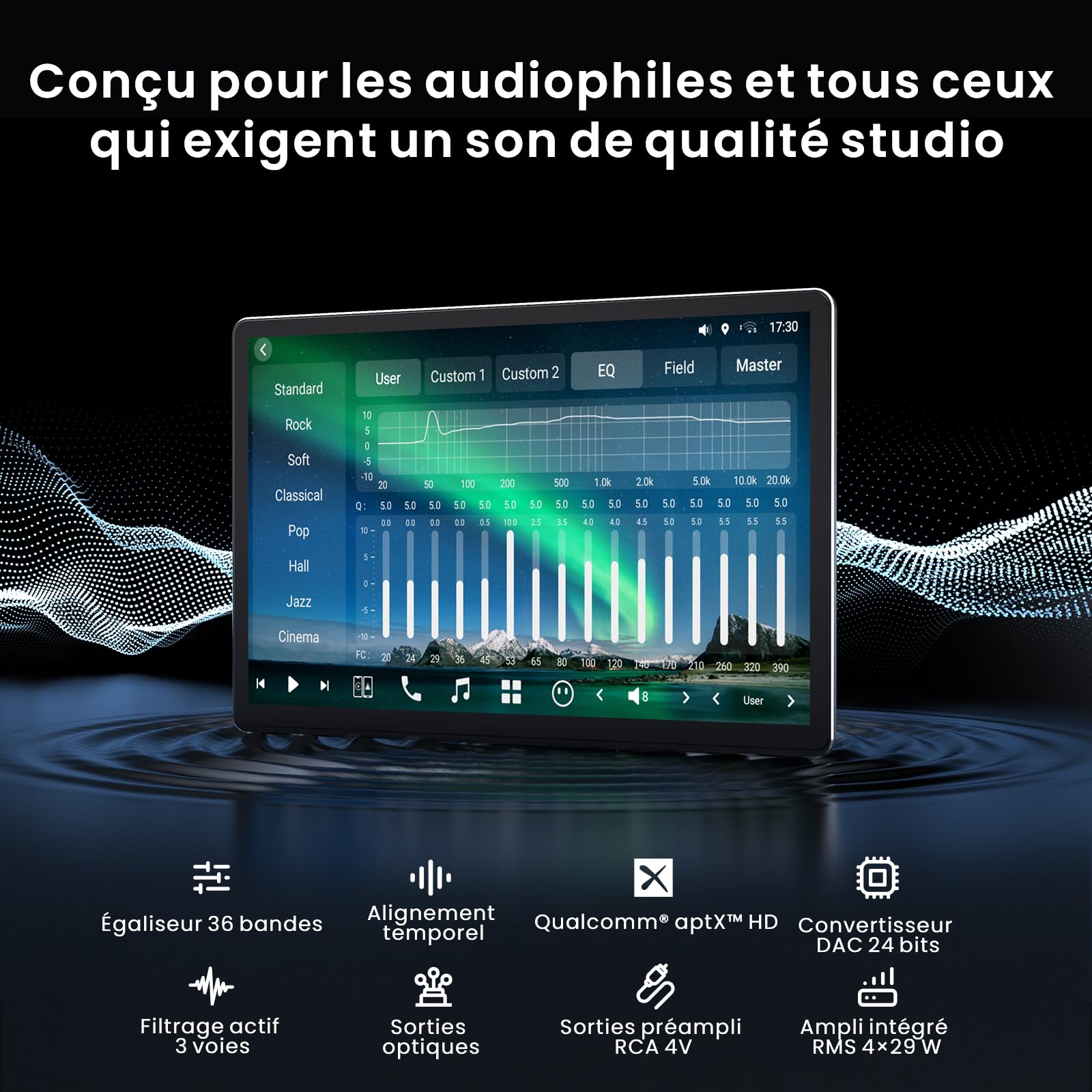 [14,1" QLED] ATOTOZONE Autoradio Android avec GPS intégré Tableau de Bord, 1DIN & 2 DIN Écran Flexview, Agent IA, LiveView à Distance, Alerte Golden Hour, 7.1.2 CH Audio, 4G LTE, 8G+128G, X10G141E