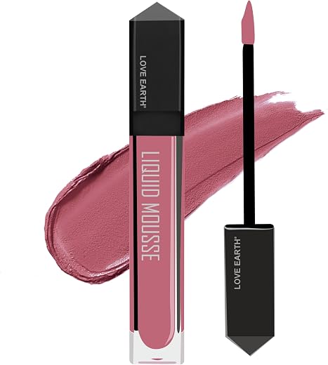 Love Earth Liquid Mousse Lipstick - After Hours Matte Finish | Lightweight, Non-Sticky, Non-Drying,Transferproof, Waterpro...