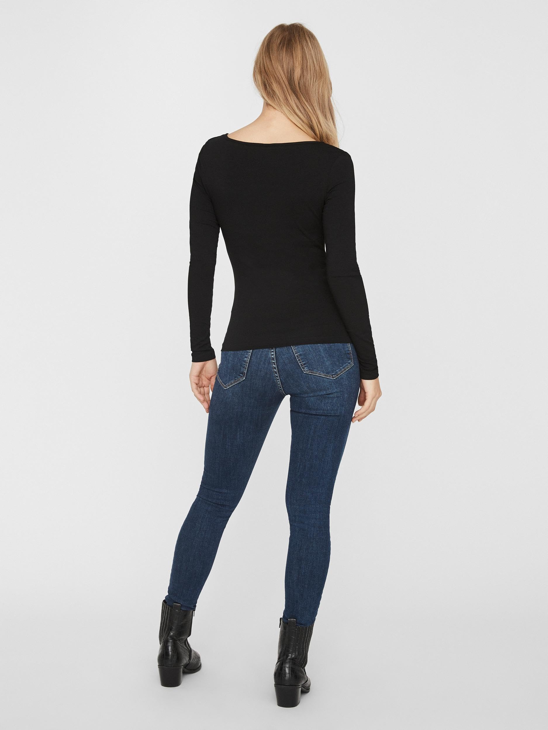 Vero Moda Vmmaxi My LS Soft Uneck Ga Noos Maglia a Maniche Lunghe Donna (Pacco da 1)