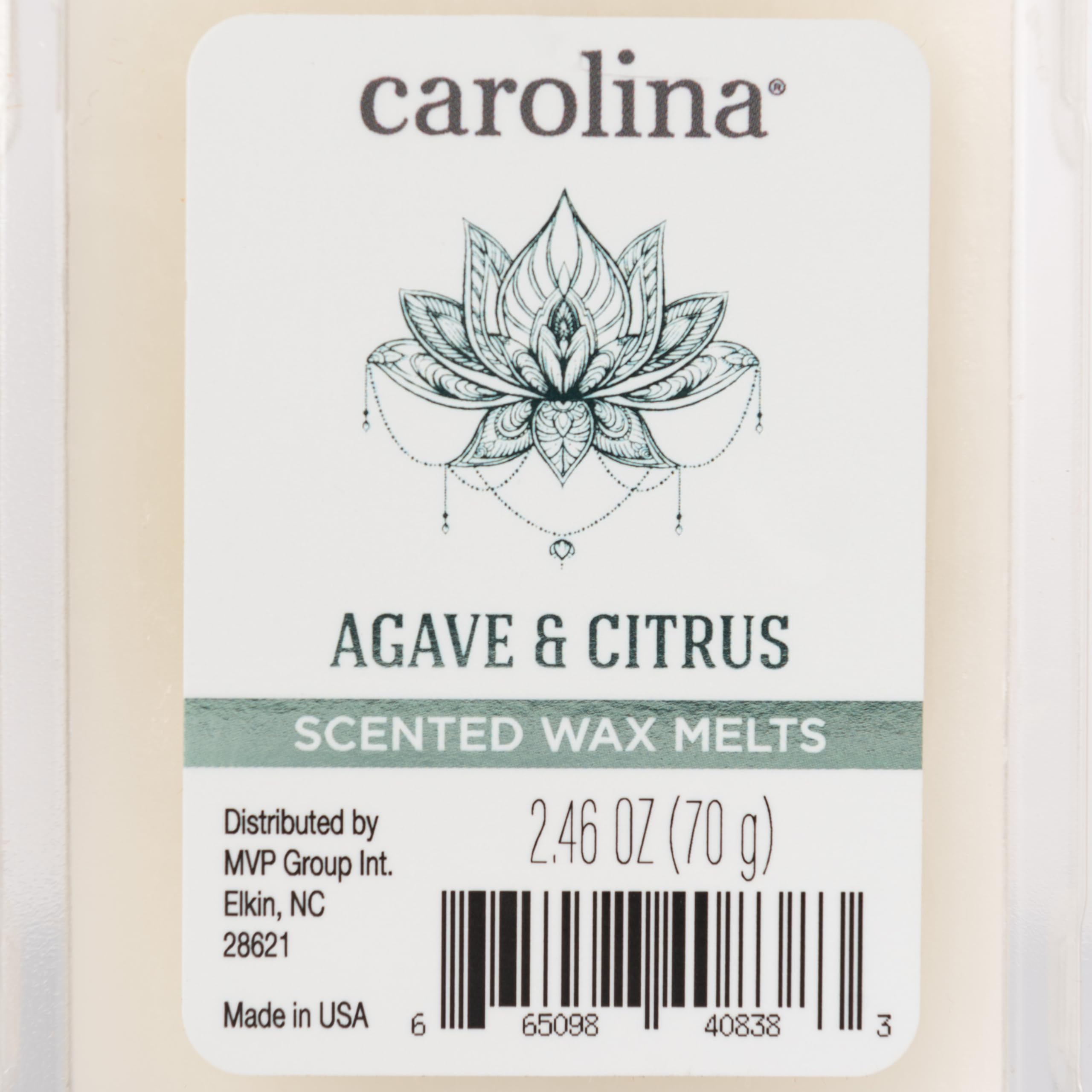 Carolina Candle Green Tea & Citrus Wax Melts - Soy Blend, 6 Cubes, 2.46 Oz (Pack Of 6)