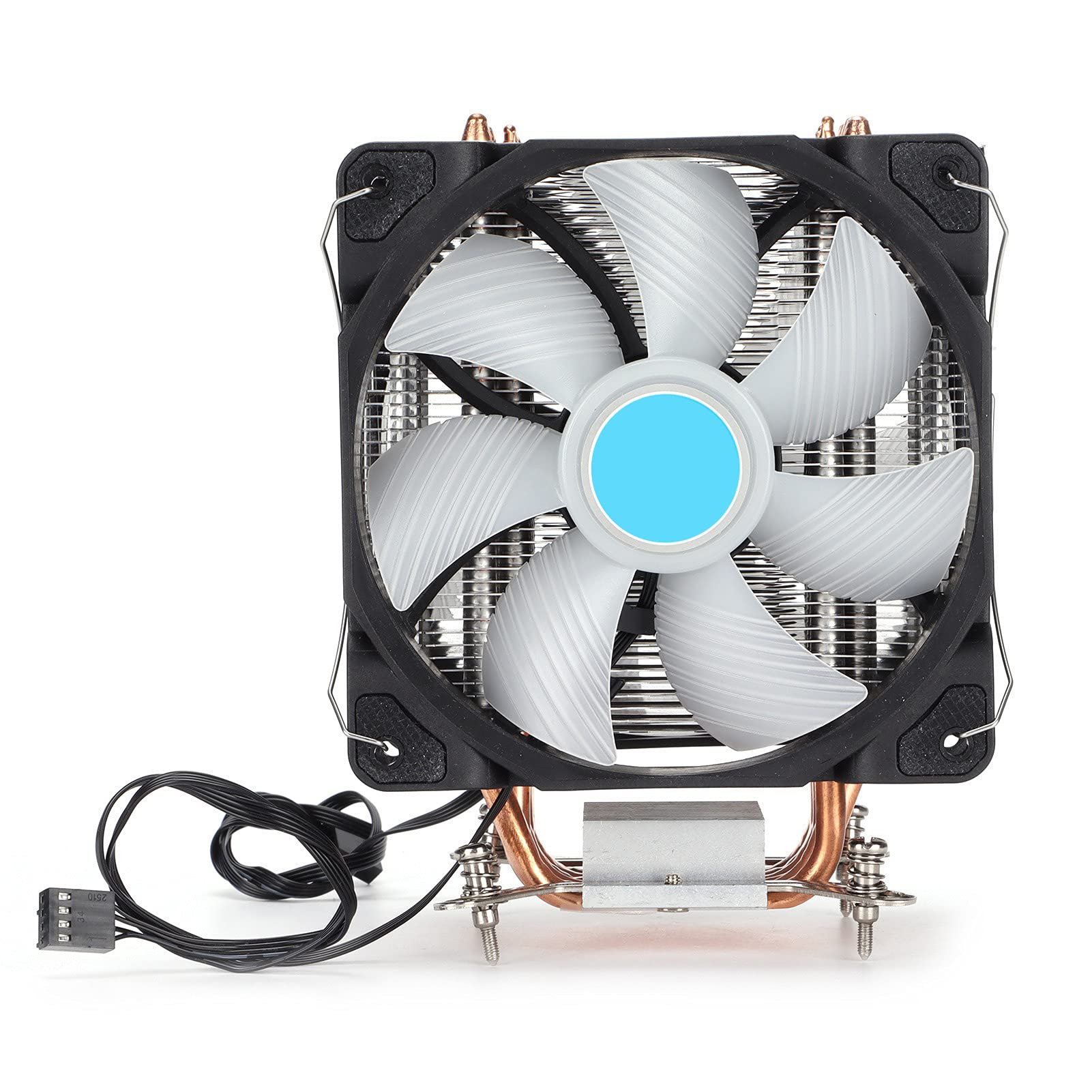Raffreddatore CPU Dissipazione Rapida del Calore Sei di Calore Doppie Ventole RGB per Computer Desktop Raffreddamento Efficiente a Basso Rumore e Design Elegante