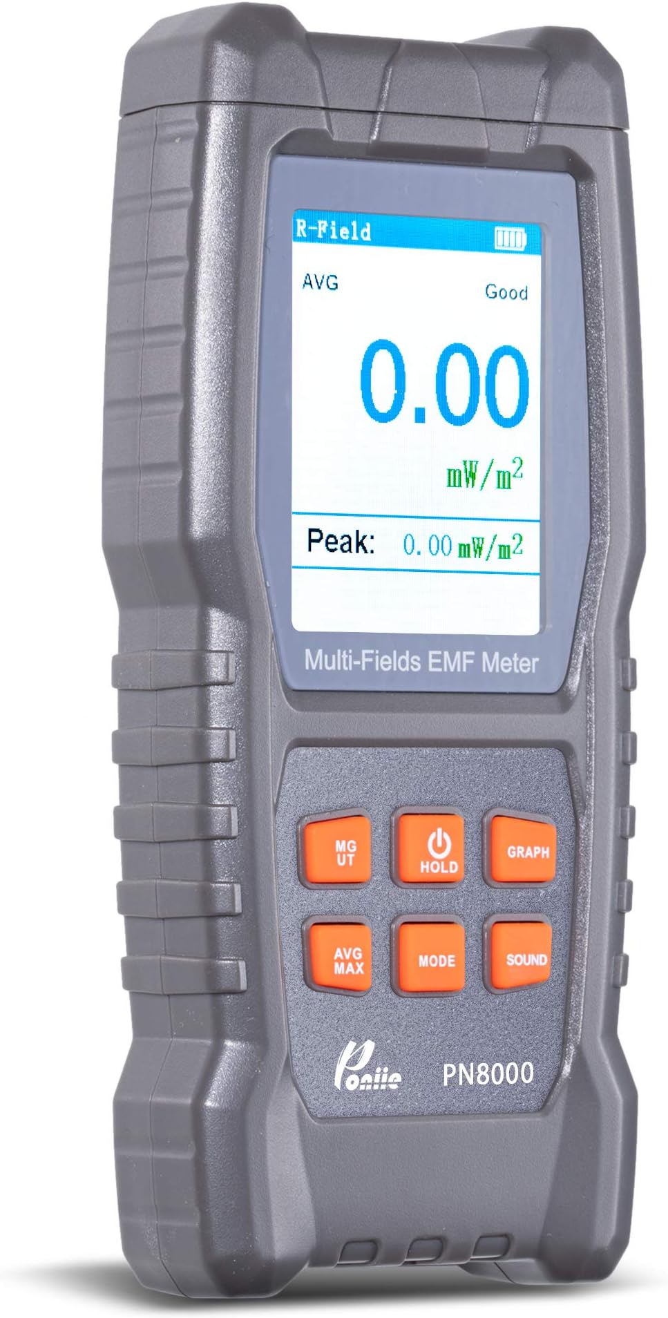 Rechargeable (RF) Digital Multi-Fields EMF Meter, Electric, Magnetic, Radio Frequency 3-in-1 Electromagnetic Radiation Tester for Phone, Wifi Router, Cellular Tower and Ghost Hunting