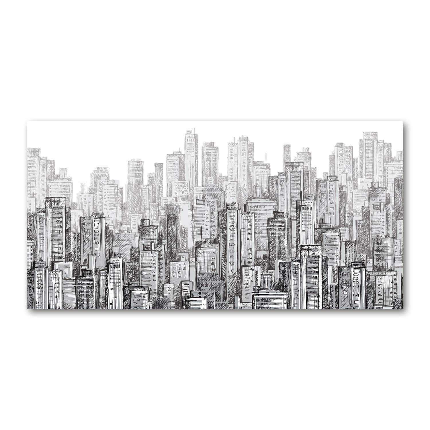 Mural acrylic glass picture gris 120x60cm tableau déco salon