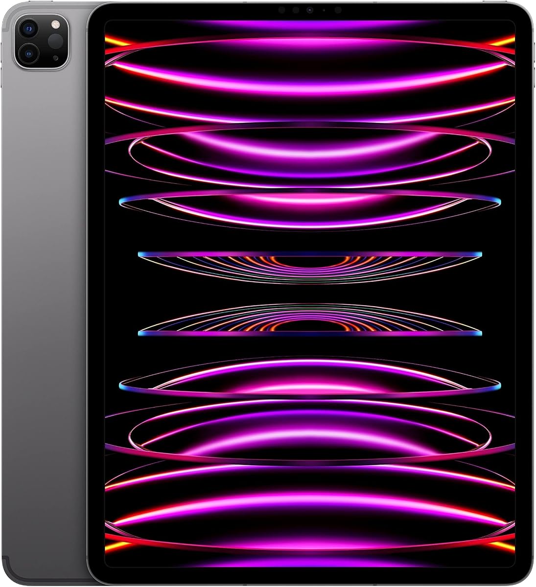 Apple 2022 iPad Pro, 12.9-inch, Wi-Fi + Cellular, 256GB, Space Gray (Renewed)