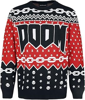 Difuzed- Accesorios, Color Blanco/Rojo, Small (KW214585DOOM-S)