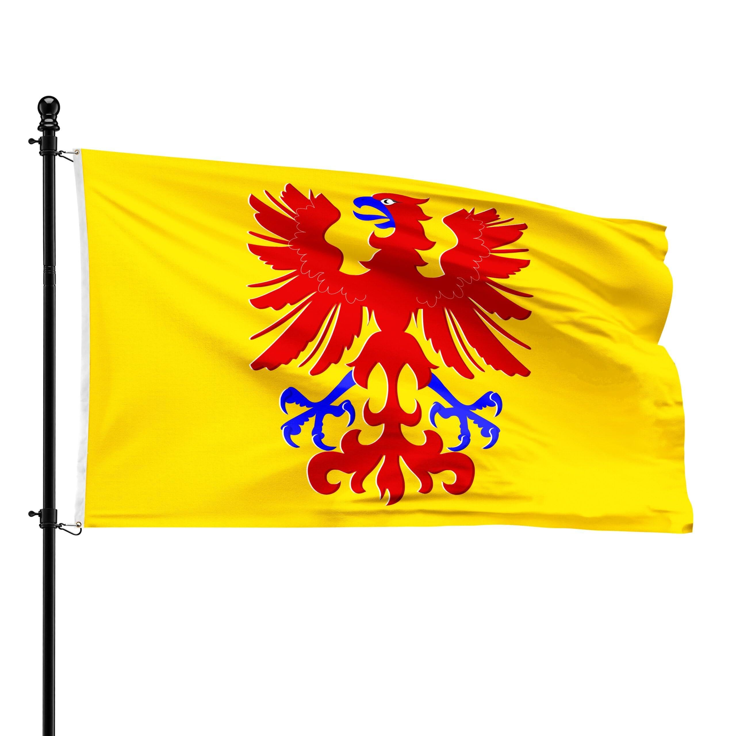 Bandera de Rochefort con costuras reforzadas de 90 x 150 cm premium