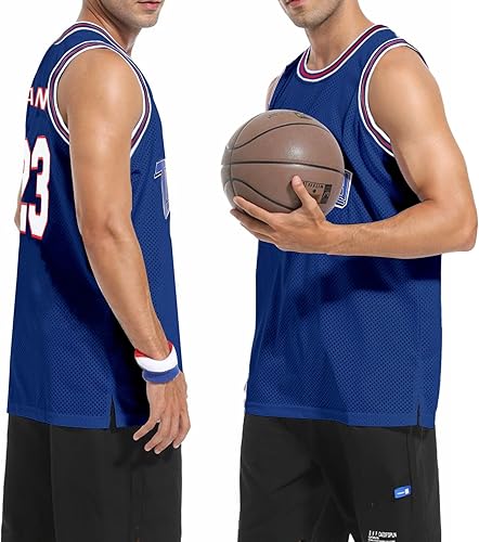 Miniatura 5 de Camiseta de baloncesto para hombre, camisetas de película espacial de los años 90, Halloween, hip hop, ropa de fiesta, camisas deportivas