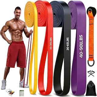 Resistance Bands Set, Widerstands & Fitnessbänder TPE Latex-frei