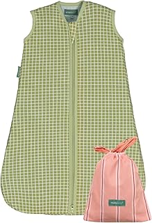 molis&co - Baby Schlafsack 0.5 TOG - Ideal für den Sommer - 100% Baumwolle (Oeko-TEX 100) - 0-6 Monat (70 cm) - Pistacchio