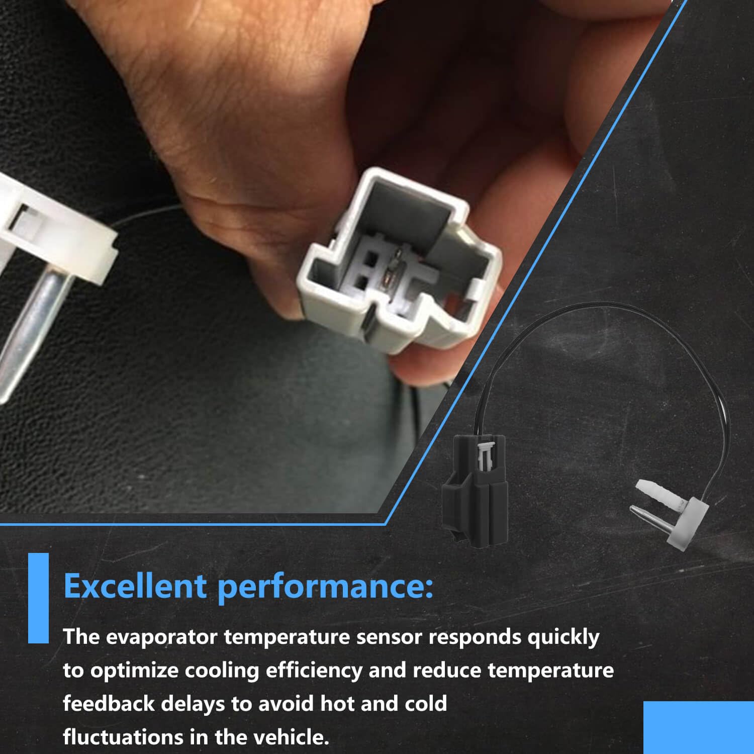A/C Evaporator Temperature Sensor for Ford F-250 F-350 Super Duty 6.2L 6.7L 2011-2016,Replace BC3Z-19C734-A BC3Z19C734A 926-546
